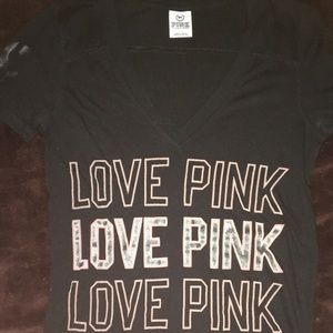 PINK short sleeve shirt size:S